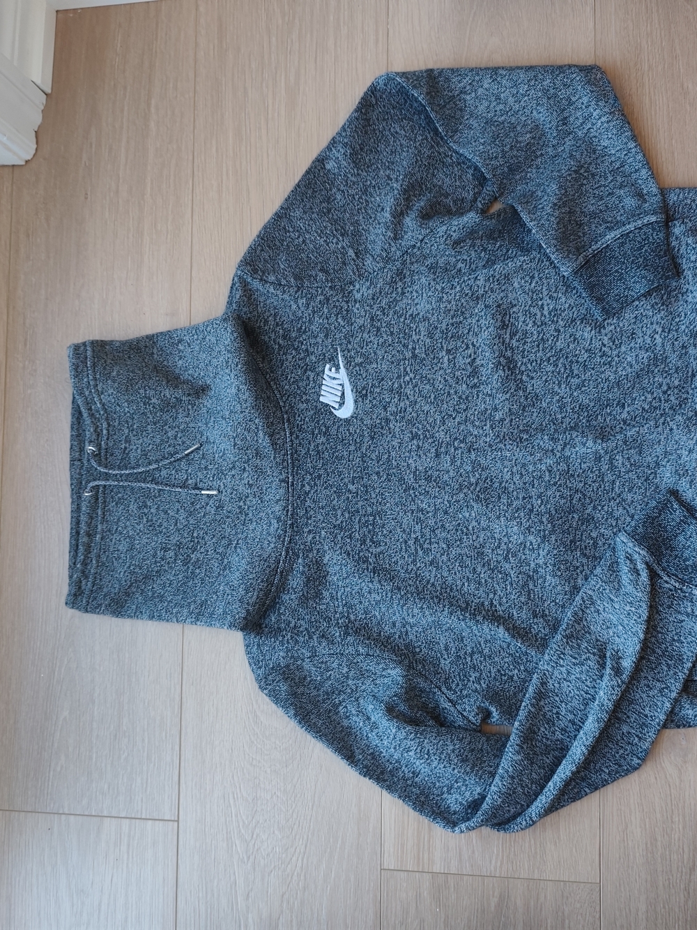 Nike Heathered Charcoal Funnel Pullover